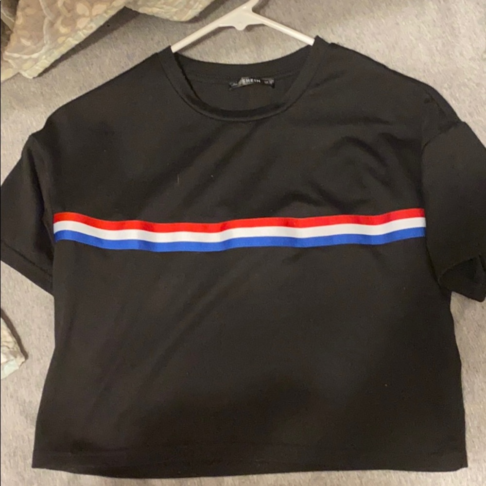 black shein top